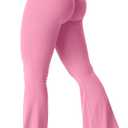 YEOREO CoreFlex Flare Scrunch Leggings for Women V Cross Waist Bell Bottom Yoga Pants Tummy Control Workout Leggings, Large
