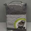 Tadpoles Quilted Stroller & Car Seat Cover - Light Grey | 27" x 20" x 2" | Made of 100% Super Soft Microfiber Polyester | Warm, Gentle & Durable | Ideal for Use as a Stroller Cover & Car Seat Cover