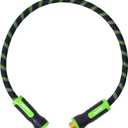 RAINPOINT Short Garden Hose 3 Feet - Lightweight 304 Stainless Steel Hose with 10 mode Nozzle - Brass Connection, Swivel Handle, Flexible Hose,No-kink, Puncture