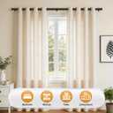 TONIAL Curtain Rods for Windows 66 to 120 Inch, Telescoping Splicing 3/4 Single Rods for Windows Decorative Drapery Rod 32 to 144 (2.6-12ft) with Small Finial, Black