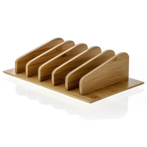 Prosumer's Choice Bamboo Cell Phone Charging Stations Dock - 7.5" D x 12.5" W x 7.5" H | Multiple Devices Organizer/Charging Stand for Mobiles & Tablets | Desk Docking Station | 5 Devices