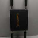 Pibbs 350 Child Booster Bar for Salons & Barbershops - Durable Straight Metal Arms for Superior Support, Secure Fit for Any Barber or Styling Chair, Professional Black Finish, PIB-350