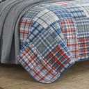 Nautica - King Size Quilt Set, All Season Cotton Home Bedding, Lightweight & Reversible (Raeford Blue, King)