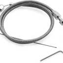 36-Inch LS Throttle Cable, Compatible with Chevrolet LS1 Engine 1997-2007, 4.8L 5.3L 5.7L 6.0L, LS Swap Fuel Line Kit.Stainless steel braided cable (Chrome)
