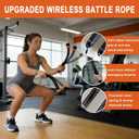 2 x Battle Ropes, for Home Gym, Weighted Cordless Battle Rope, Portable Workout Ropes, Suitable for Low-Impact Cardio Training, Cardio & Muscle Training, Home Gym Equipment for Men & Women