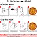 Mabpedo Wall Clocks Battery Operated - 11 Inch Silent Non Ticking 3D Numbers Easy Read Analog Clock with 2 Hooks Premium HD Glass Clocks for Living Room Bedroom Kitchen Gym Outdoor Decor, Orange