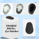 20 Pcs Adhesive Eye Patches for Kids, Medical Eye Patch Disposable Breathable Eyepatch for Amblyopia Lazy Eye Latex Free Adhesive Bandages for Children, 2.95 1.97 inches Black