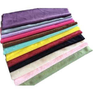 12pcs 12 x 12 Inches Solids DIY Fabric Crystal Velvet Short Plush Decorative Jewelry Fabrics DIY Material Set Precut Bundle Patchwork Squares for Home Crafts Sewing