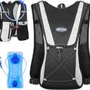 KUYOU Running Hydration Vest - Lightweight Insulated Hydration Backpack with 2L Water Bladder, Adjustable Chest Straps and Reflective Water Backpack for Trail Running Marathon Race Hiking Cycling