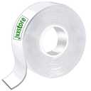 Jwxstore Double Sided Tape Heavy Duty, 16.5FT Nano Double Sided Adhesive Tape, Clear Mounting Tape Picture Hanging Adhesive Strips