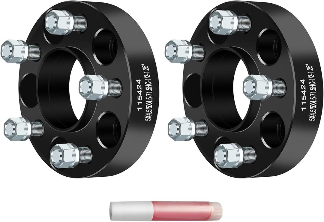 ECCPP 2PCS 1.25 inch Wheel Spacers hub Centric 5 Lug 5x4.5 to 5x4.5 5x114.3mm to 5x114.3mm Fits for 2002-2012 for Jeep Liberty |1987-2006 for Jeep Wrangler |2007-2011 for Ford Edge