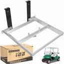 10L0L Aluminum Battery Tray Rack for EZGO TXT/Medalist 1994+, Freedom TXT and Valor 36V/48V Electric Golf Carts, Replace 70046-G01 600496, Heavy Duty Construction and No Drilling Needed