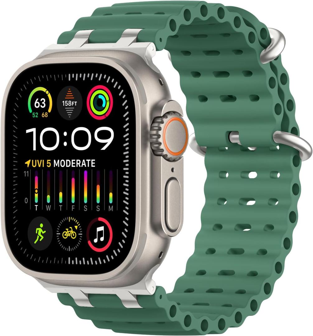 MoKo Upgraded Ocean Band Compatible with Apple Watch 42/44/45/46/49mm