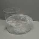 Red Co. Set of 3 Sizes (6", 5", 4") Acrylic Round Cylinder Display Nesting Riser Stands with Hollow Bottoms, Crystal Clear