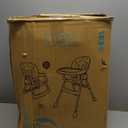 Dream On Me Portable 2-in-1 Tabletalk High Chair, Convertible Compact High Chair, Light Weight Portable Highchair, Grey (Gray)