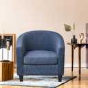 Waterproof Printed Club Chair Slipcover 2 Piece Stretch Accent Barrel Chair Cover Armchair Sofa Slipcovers Removable Tub Chair Cover Furniture Protector Chair Covers for Living Room,Color 76
