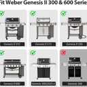 Utheer Ceramic Grill Griddle Insert for Geneis II Grills, Griddle Insert for Weber 7599, Fits Weber Genesis II 300/600 & Genesis 300 (2025+), Nonstick Griddle, Easy Clean, Rust-Resistant