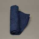 MADIZZ Set of 2 Linen Throw Pillow Covers 16x16 Inch Dark Blue Soft Decorative Cushion Cover for Sofa Bedroom Pillow Shell
