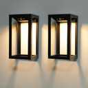 APONUO Solar Wall Lights Outdoor, Motion Sensor Dusk to Dawn Solar Porch Lights Waterproof Outdoor Wall Lantern Anti-Rust Lights for House,Garage, Front, Porch (2 Packs)