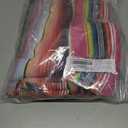 DomeStar 2 Pack Fiesta Mexican Runners, 14x84 Serape Table Runner with Tassel Fringe, Vibrant Striped Caminos de Mesa for Cinco de Mayo, Mexican Party, Wedding & Home Table Decor