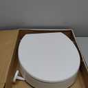 KOHLER 25876-0 Hyten 3" Height, Elevated Soft Close Round Toilet Seat, Contoured Seat with Grip-Tight Bumpers, Quick-Attach Hardware, White