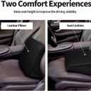 HOMBYS High Density Foam Car Seat Cushions for Short People,Car Booster Seat for Short Drivers,Ultra Thick Adult Booster Seat for Car Driving,Wedge Seat Cushion 6" Thickness,Black Mesh Cover