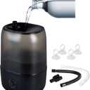 WACOOL Adjustable Reptile Fogger Terrarium Humidifier, Large Tank Fog Machine with Double Hoses & 4 Liter Reservoir, Large Tank Terrarium Humidifier for Reptiles/Amphibians/Herps/Vivarium