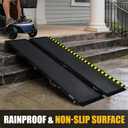 6FT Portable Wheelchair Ramp Folding Aluminum Ramp for Home Doorways