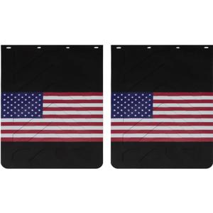 Mud Flaps for Semi Trucks American Flag Polymer Tractor Trailer Heavy Duty Rubber Mudflaps Oversized Splash Guard, 24 x 36Inch, 2PCS