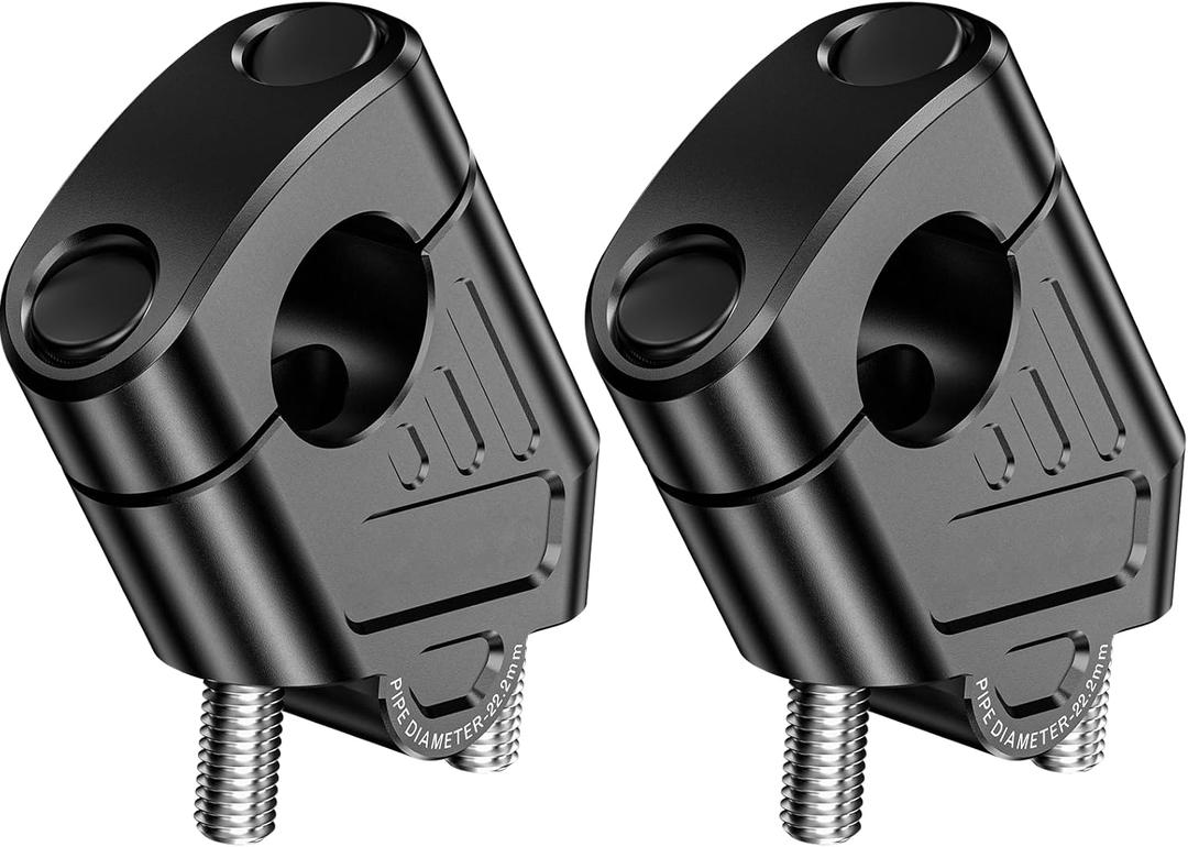 LOKTENWO Aluminum Alloy 7/8 (22mm) Motorcycle Handlebar Risers, Universal Handlebar Mount Clamp Risers Compatible with Dirt Pit Bike