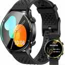 GPS Smart Watch for Men Women (Answer/Make Call), 1.43" AMOLED Round Display, Built-in GPS, 3ATM Waterproof, Heart Rate/Sleep/SpO2 Monitor, 100+ Sport Modes for Android iPhone Samsung (Black+Black)