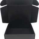 Black Cardboard Shipping Box 15 x 11 x 3 Inch Corrugated Packaging Storage Boxes 10 Pack (Inside Size: 14.5 x 10.8 x 3")