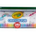 Crayola Crayon Tub (240ct), Bulk Crayons for Kids, Stocking Stuffers for Kids, Holiday & Christmas Gifts for Toddlers, Bag Fillers, Classroom Art Supplies, Ages 3+