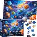Puzzles for Kids Ages 6-8 8-10 Year Old, Solar System Planets 200 Pieces Jigsaw Puzzles for Kids Ages 10-12, Learning Educational Toys for Boys and Girls Ages 6 7 8 9 10 11 12 Year Old