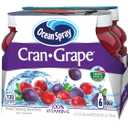 Ocean Spray Cran-Grape Cranberry Grape Juice Drinks, 10 Fl Oz Bottles, 6 Count (EXP 09/23/26)
