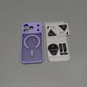 FNTCASE for iPhone 17 Pro Case: Matte Magnetic Phone Cases with Screen Protector Compatible with Magsafe Slim Anti Yellowing Rugged Shockproof Protective Translucent Cell Phone Cover (C-Purple)