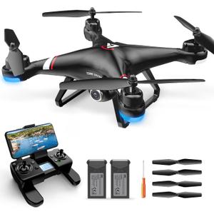 TENSSENX GPS Drone with 1080P HD Camera for Adults and Kids, 5G Transmission FPV Drone, TSRC X7 RC Quadcopter with 2 Batteries, Auto Return, Follow Me, Altitude Hold, Easy for Beginners