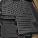 Floor Mats Compatible with 2018-2024 2025 Volkswagen Atlas & Volkswagen Atlas Across Sports (7 Seat Bench Seating), TPE All Weather Guard Custom Fit for Volkswagen Atlas Accessories(3 Row)