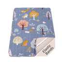 Padded Pack n Play Sheets Breathable Thick Pack and Play Mattress Protector, Quilted 38x26 Playard Sheet Fitted for Graco, Portable Mini Cribs and Foldable Mattress Pad, Soft Playpen Mattresses Cover
