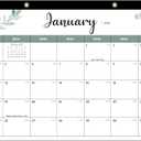 Desk Calendar 2026, Large Desk Calendar 12x17, 18 Months Desktop Calendar from JAN 2026 - JUN 2027, Floral Monthly Wall Calendars for Office School Home, Watercolor Flower