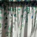 Watercolor Green Leaves Window Valance for Bedroom Living Room, Spring Summer Leaf Vine Plant Curtains Valanes for Windows, 3" Rod Pocket Window Treatment for Home Decorations, 54 x 18 Inch, 1 Pcs