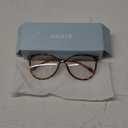 Gaoye Blue Light Blocking Glasses - Trending Round TR90 Frames, Metal Arms, UV400 Protection - Matching Soft Case (*1-tea Leopard/Transparent Lens)