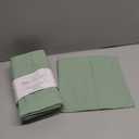 Blue Needles Solid Cloth Napkins Set of 12 Sage Green 100% Cotton Dinner Napkins 18x18 inches - Soft, Reusable, Absorbent & Washable Linen, Ideal for Christmas Events, Parties & Everyday Use