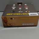 JHWDHD Portable Mushroom Table Lamp with 5200mAh Battery, Cordless LED Night Light with Stepless Dimming, 3 Color Modes & Adjustable Height for Bedroom, Patio, Bar Decor and Coffee Shop (SilverTall)