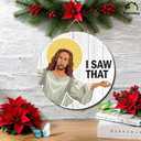2 x Funny Christmas Wooden Wreaths for Front Door Gag Xmas Welcome Sign White Elephant Gifts for Adults Jesus Christmas Decorations for Home