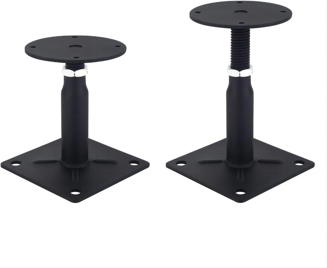 2 Pack Adjustable 4" to 7" Floor JackMini Screw JackAdjustable Support Jack for The Floor,Post Floor Joist Jack,RV Step Stabilizer,House Jacks for Leveling.