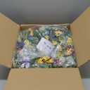 22 Inch Spring Summer Wreath for Front Door,Sunflower and Daisy with Eucalyptus Leaves,Mixed Flower,Fairy Lights,Artificial Wreath for Front Door Spring Outdoor Home Decor Easter Decor