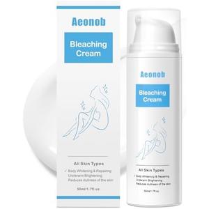 Aeonob Skin Cream for Intimate Area, Dark Spot Remover for Body, Vitamin C Skin Lightening Cream for Underarms, Knees, Elbows, Inner Thighs, Bikini Line (1.7FL.OZ.)