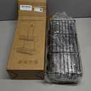 Shower Caddy Hanging Bathroom Organizer: Rustproof Shelf for Inside Shower - No Drilling Racks Over Showerhead - Bath Shelves for Shampoo Soap (Black)