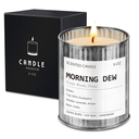 Eucalyptus Mint Scented Candle for Men - Gym & Office Focus Candle | 50Hr Burn Soy Wax in Metal Tin, 9oz - Man Cave Essentials, Gifts for Him, Father's Day